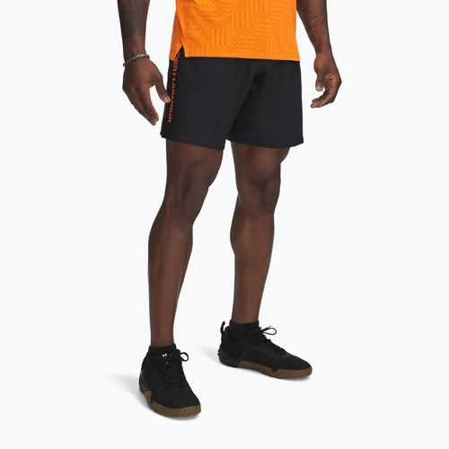 Férfi edzés rövidnadrág Under Armour Woven Wordmark black