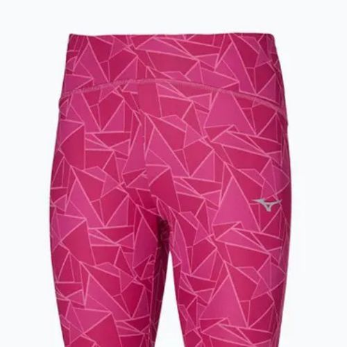 Női futóleggings Mizuno 7/8 Printed pink peacock