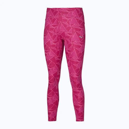Női futóleggings Mizuno 7/8 Printed pink peacock