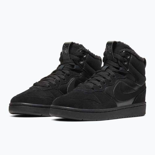Gyerek cipők Nike Court Borough Mid 2 black/black/black