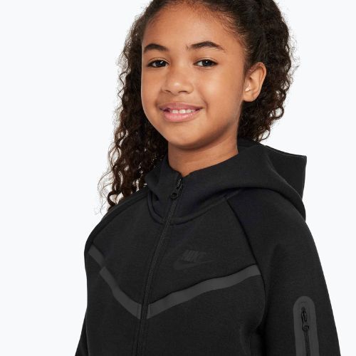 Gyerek pulóver Nike Sportswear Tech Fleece black/black/black