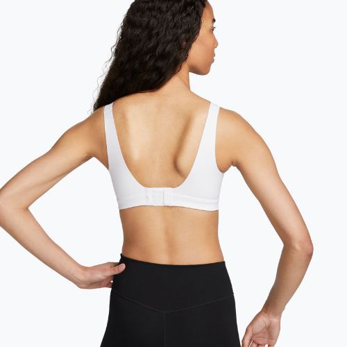 Sportmelltartó Nike Alpha High-Support white/white/stone mauve/black