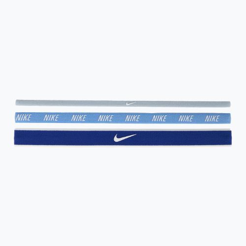 Fejpántok Nike Mixed Width Headband 3 db Light Armory Blue/University Blue/White