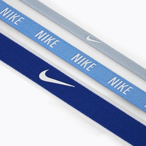 Fejpántok Nike Mixed Width Headband 3 db Light Armory Blue/University Blue/White