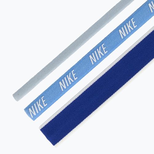 Fejpántok Nike Mixed Width Headband 3 db Light Armory Blue/University Blue/White