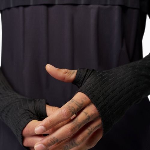 Férfi futball hosszú ujjú póló Nike Paris Saint-Germain Strike Elite SE Aerogami Shell Top black/black/atmosphere grey