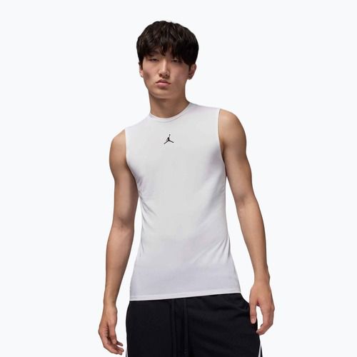 Férfi termoaktív póló Jordan Sport Dri-FIT white/black