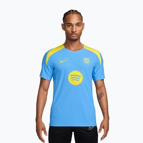 Férfi hosszú ujjú edzőfelső Nike FC Barcelona Strike Elite SE Drill Top university blue/opti yellow/opti yellow