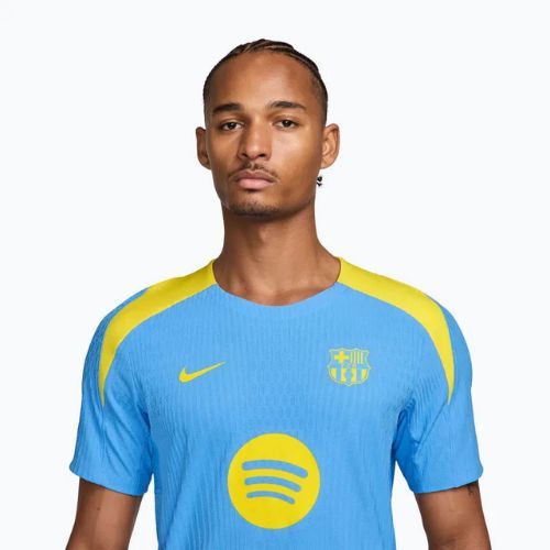 Férfi hosszú ujjú edzőfelső Nike FC Barcelona Strike Elite SE Drill Top university blue/opti yellow/opti yellow