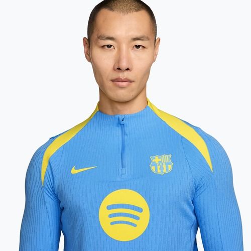 Férfi hosszú ujjú edzőfelső Nike FC Barcelona Strike Elite SE Drill Top university blue/opti yellow/opti yellow