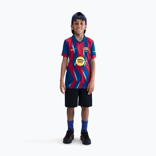 Gyerek focimez Nike FC Barcelona 2025/26 Stadium Fourth gym blue/gym blue/salsa red/opti yellow