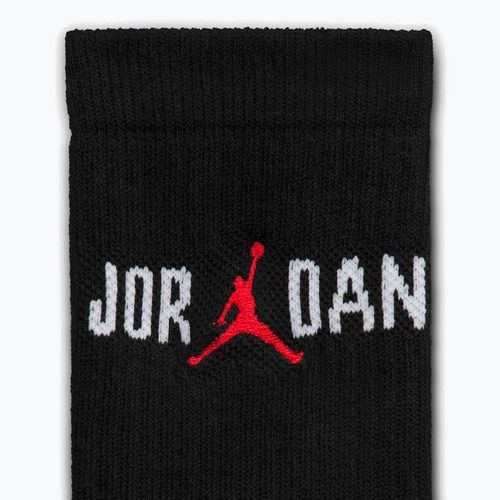 Zokni Nike Jordan Everyday Crew 1 pár black/white/university red