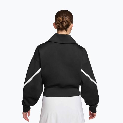 Női tenisz felső Nike Advantage Dri-Fit FZ black/white