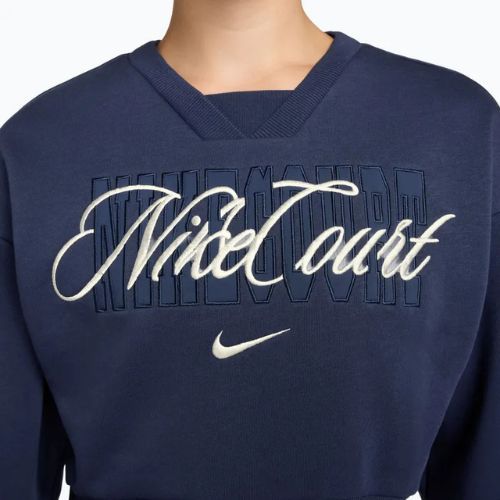 Női pulóver Nike Court Collection French Terry Crew Neck midnight navy/sail