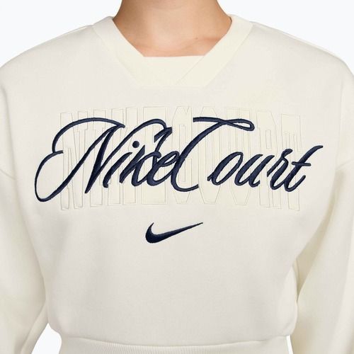 Női pulóver Nike Court Collection French Terry Crew Neck sail/midnight navy
