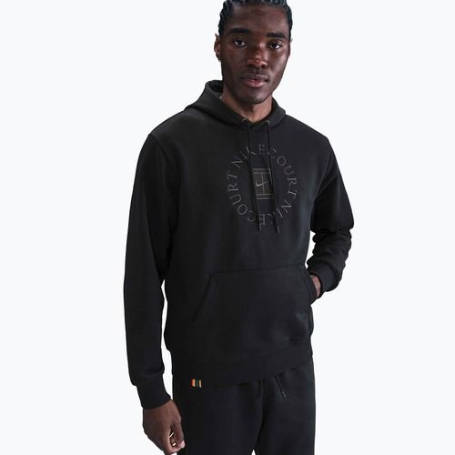 Férfi tenisz kapucnis pulóver Nike Court Dri-Fit Heritage French Terry Hoodie black/anthracite