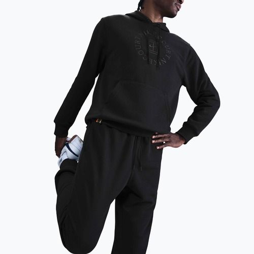 Férfi tenisz kapucnis pulóver Nike Court Dri-Fit Heritage French Terry Hoodie black/anthracite
