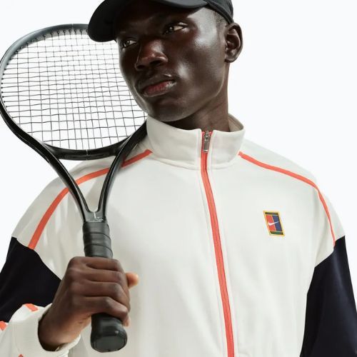 Férfi tenisz pulóver Nike Court Heritage sail/turf orange