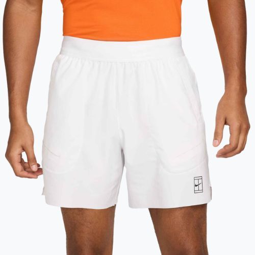Férfi tenisz rövidnadrág Nike Court Dri-Fit Advantage 6" white/black