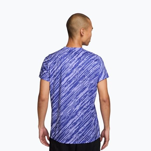 Férfi teniszpóló Nike Court Dri-Fit Victory Print lapis blue/white