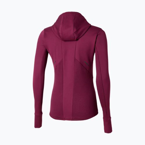 Női futó pulóver Mizuno Active Warm Hooded dark purple