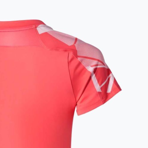 Női teniszpóló Mizuno Daybreakers Printed calypso coral