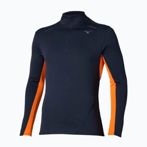 Férfi futó hosszú ujjú felső Mizuno Tech Thermal Charge Half Zip baritone blue