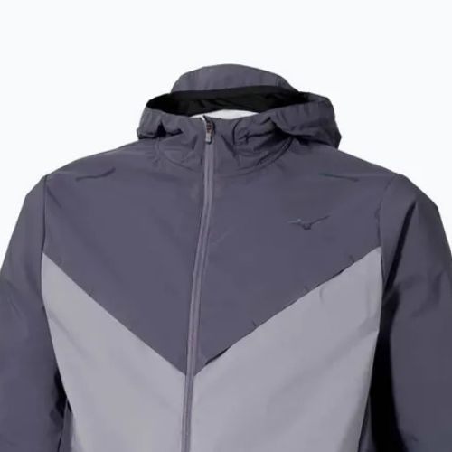 Férfi futódzseki Mizuno Tech Thermal Charge Hooded quiksilver