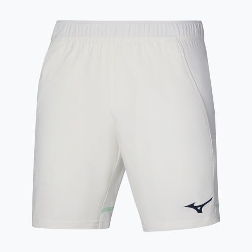 Férfi tenisz rövidnadrág Mizuno 8 in Flex Short white/neo mint