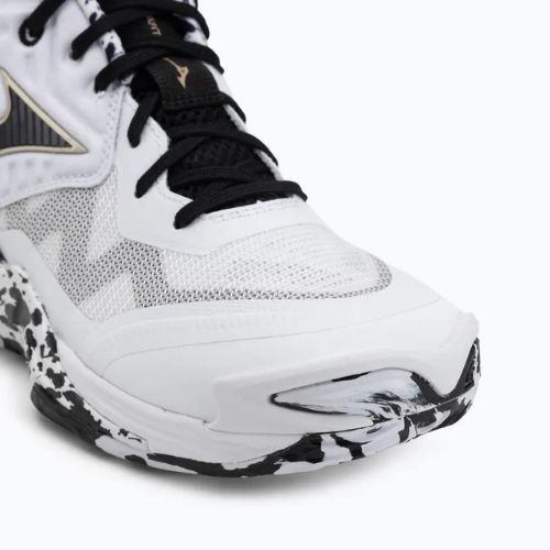 Röplabdacipő Mizuno Wave Momentum Elite Mid white/black/ge gold