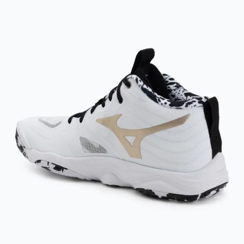 Röplabdacipő Mizuno Wave Momentum Elite Mid white/black/ge gold