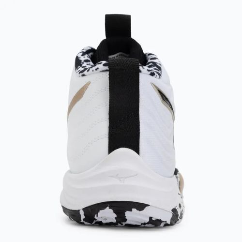 Röplabdacipő Mizuno Wave Momentum Elite Mid white/black/ge gold