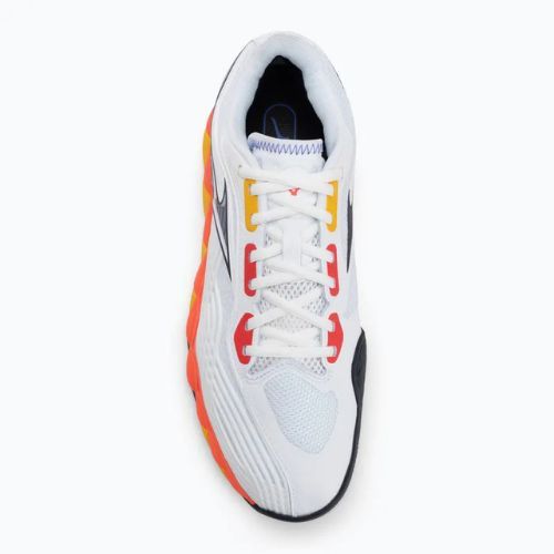 Teniszcipő Mizuno Wave Enforce Tour 6 AC white/fiery coral 2/citrus