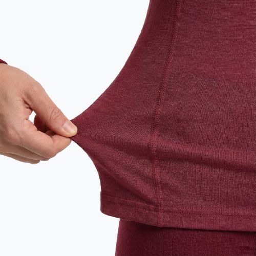 Női thermo fehérnemű szett WOOLCANO Merino SET0543 burgundy