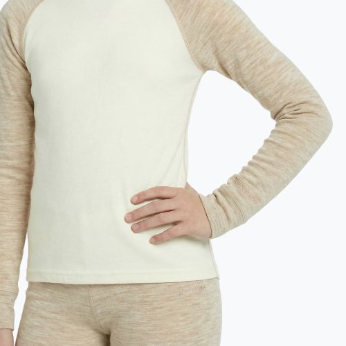 Gyerek thermo fehérnemű szett WOOLCANO Merino SET0982 beige