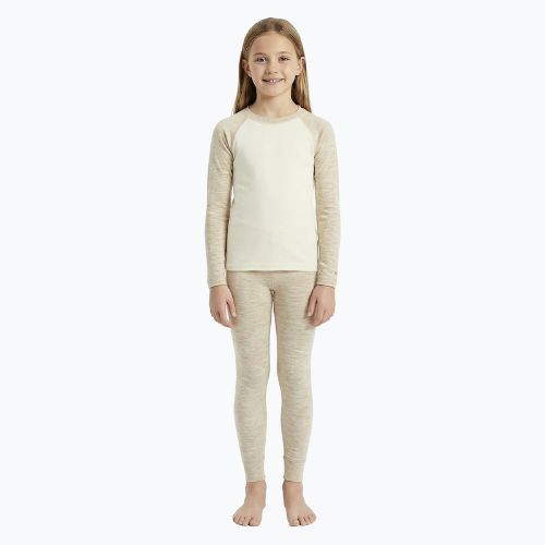 Gyerek thermo fehérnemű szett WOOLCANO Merino SET0982 beige