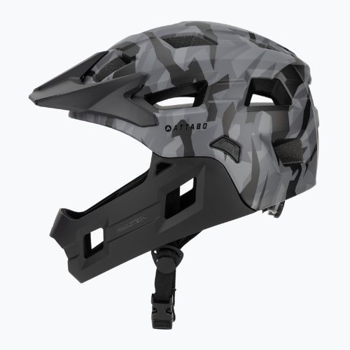 Gyerek kerékpáros sisak ATTABO Predator full face gray