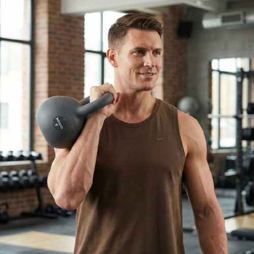 Kettlebell SOFT XTREXO 10 kg szürke