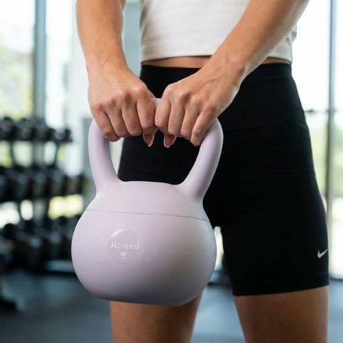 Kettlebell SOFT XTREXO 10 kg lila