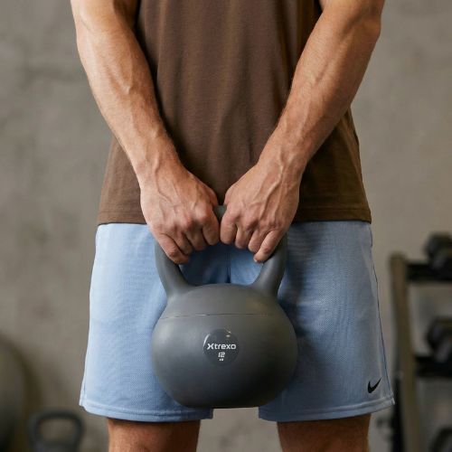 Kettlebell SOFT XTREXO 12 kg szürke