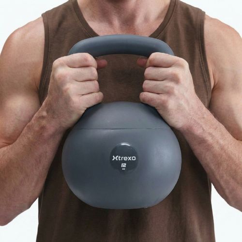 Kettlebell SOFT XTREXO 12 kg szürke