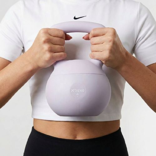 Kettlebell SOFT XTREXO 4 kg lila