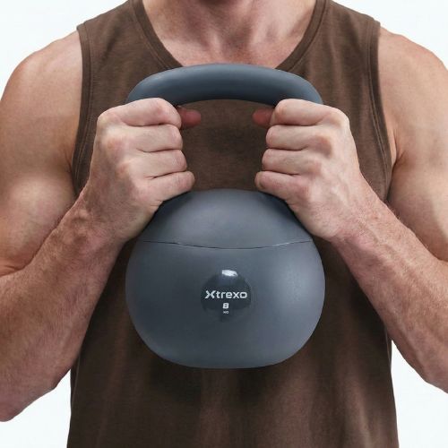 Puha kettlebell XTREXO 8 kg grey