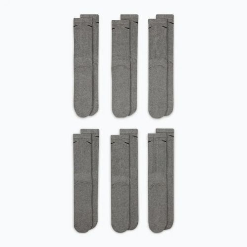 Zokni Nike Everyday Cushioned 6 pár carbon heather/black