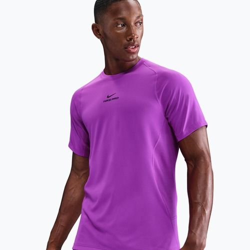 Férfi edzőpóló Nike Pro Training Dri-Fit vivid purple/black