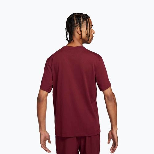 Férfi edzőpóló Nike Dri-Fit Primary dark team red/dark team red