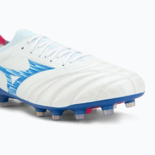 Férfi futballcipő Mizuno Morelia Neo IV β Japan Fg white/tanager turquoise/pink tetra