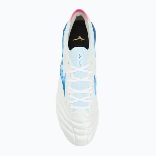 Férfi futballcipő Mizuno Morelia Neo IV β Japan Fg white/tanager turquoise/pink tetra