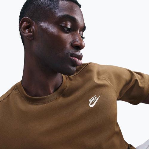 Férfi póló Nike Sportswear Club mosswood brown