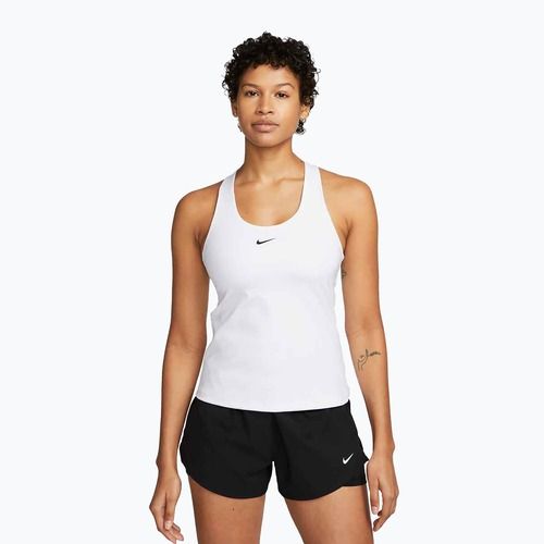 Női sportmelltartó Nike Swoosh Medium Support Bra white/stone mauve/black